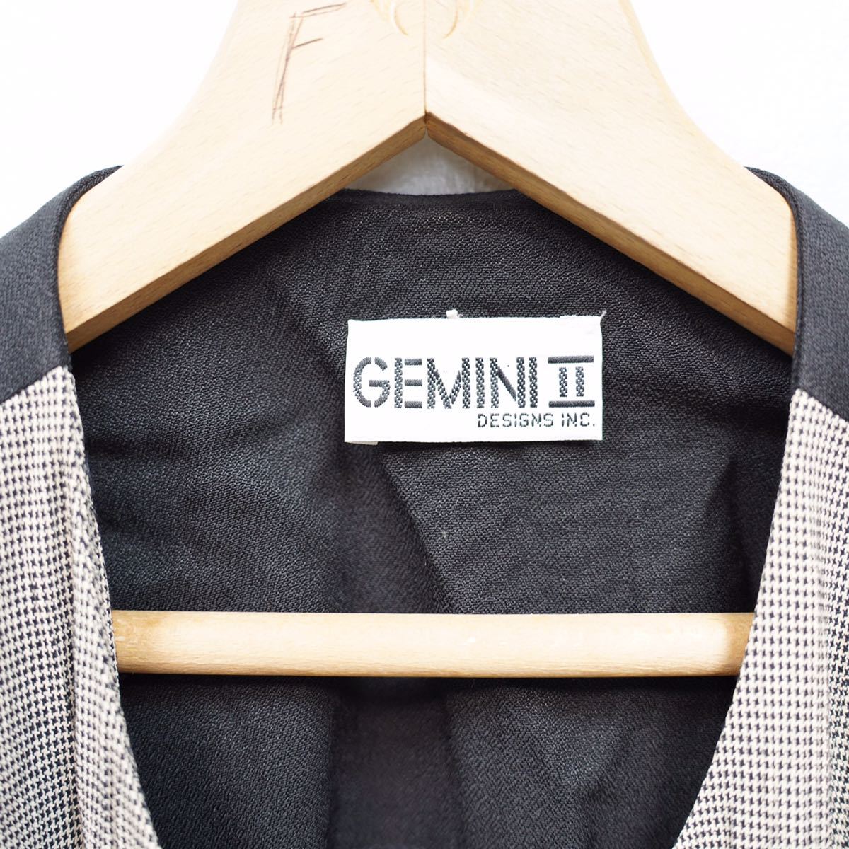 USA VINTAGE GEMINI Ⅱ NO COLLAR 1B MODE JACKET/アメリカ古着ノーカラー1Bモードジャケット_画像10