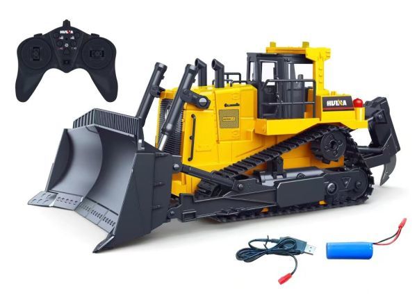 国内発送 1/16 ☆建設重機ラジコン ブルドーザーラジコン リッパー付き フルファンクション仕様 フルセット 9CH 2.4GHz トラック、トレーラー