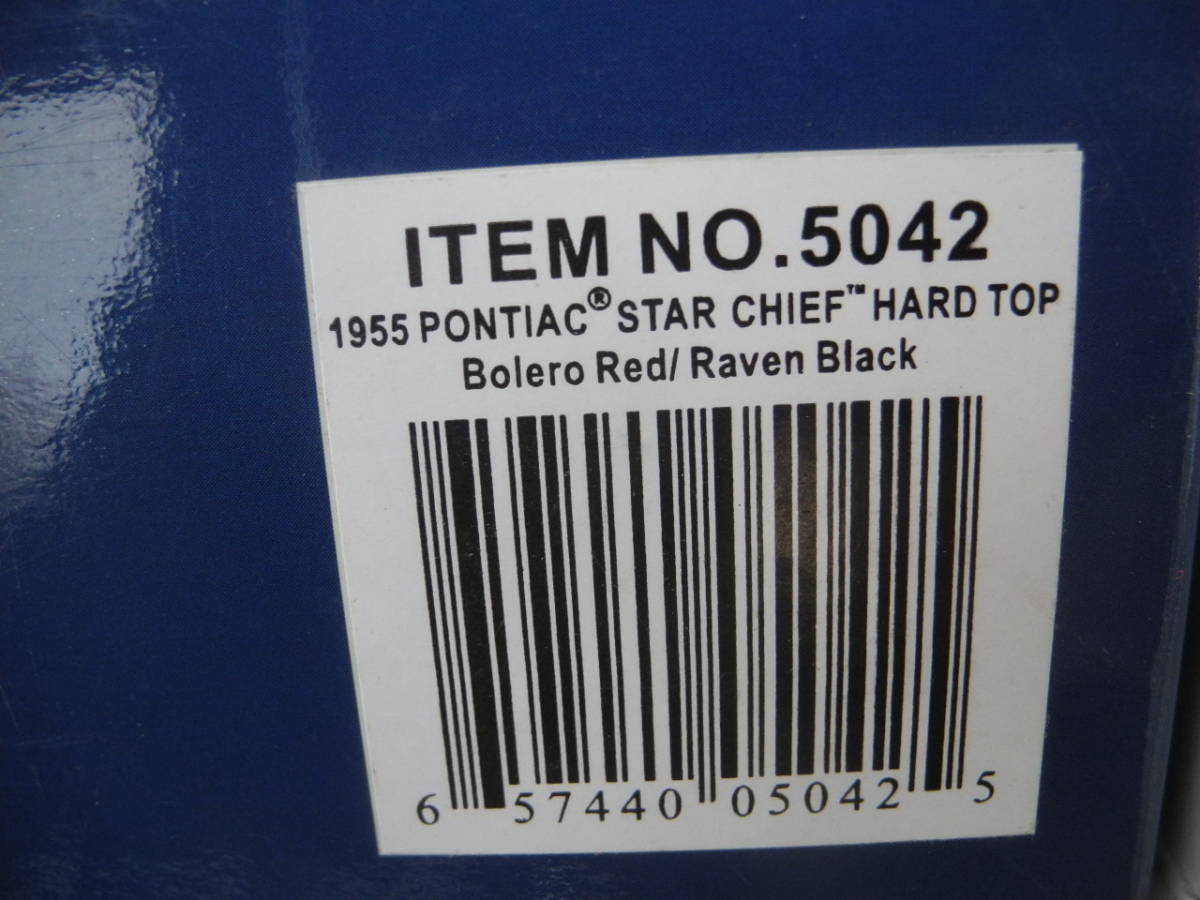 * precise platinum *1/18* Pontiac starch -f1955: black red * high grade brand : Sunstar made 