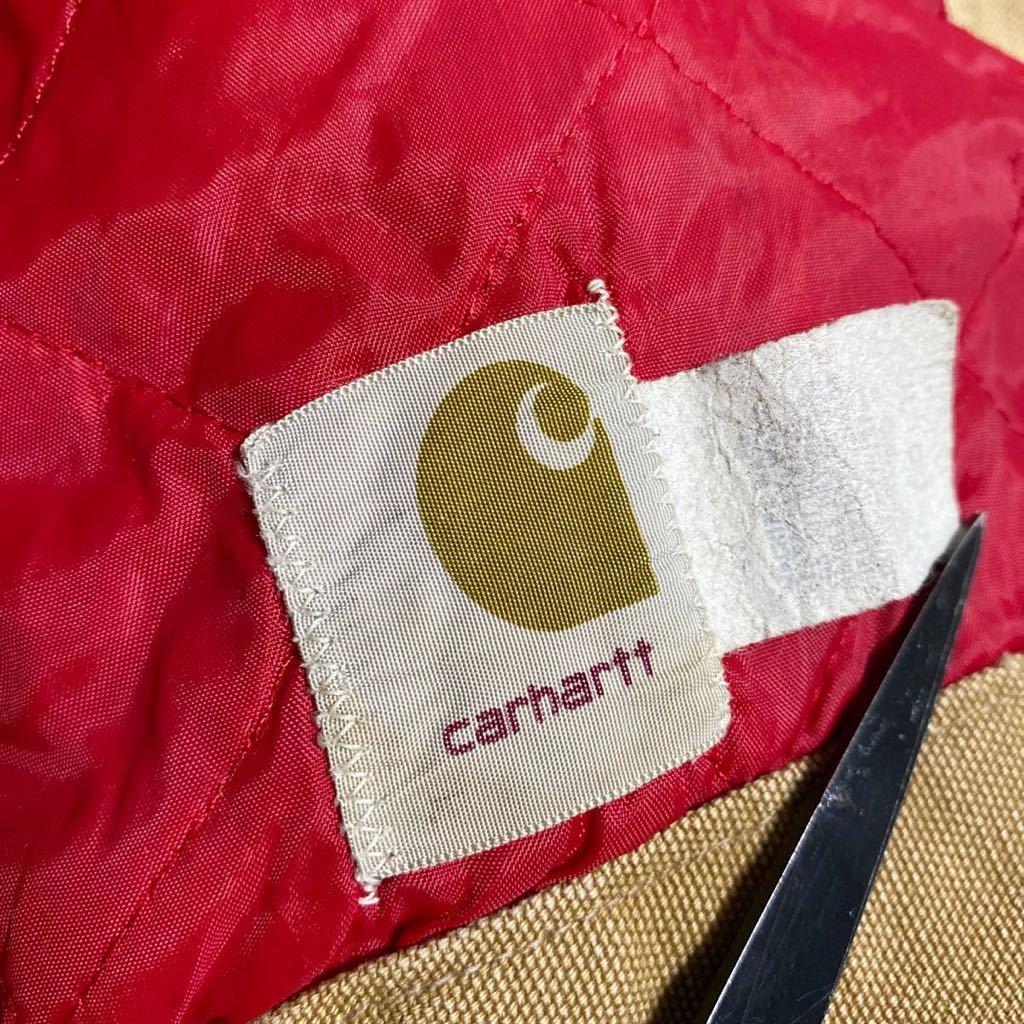 70s Carhartt ダック フード カーハート ブランケット ビンテージ 後付け ジャケット_画像8