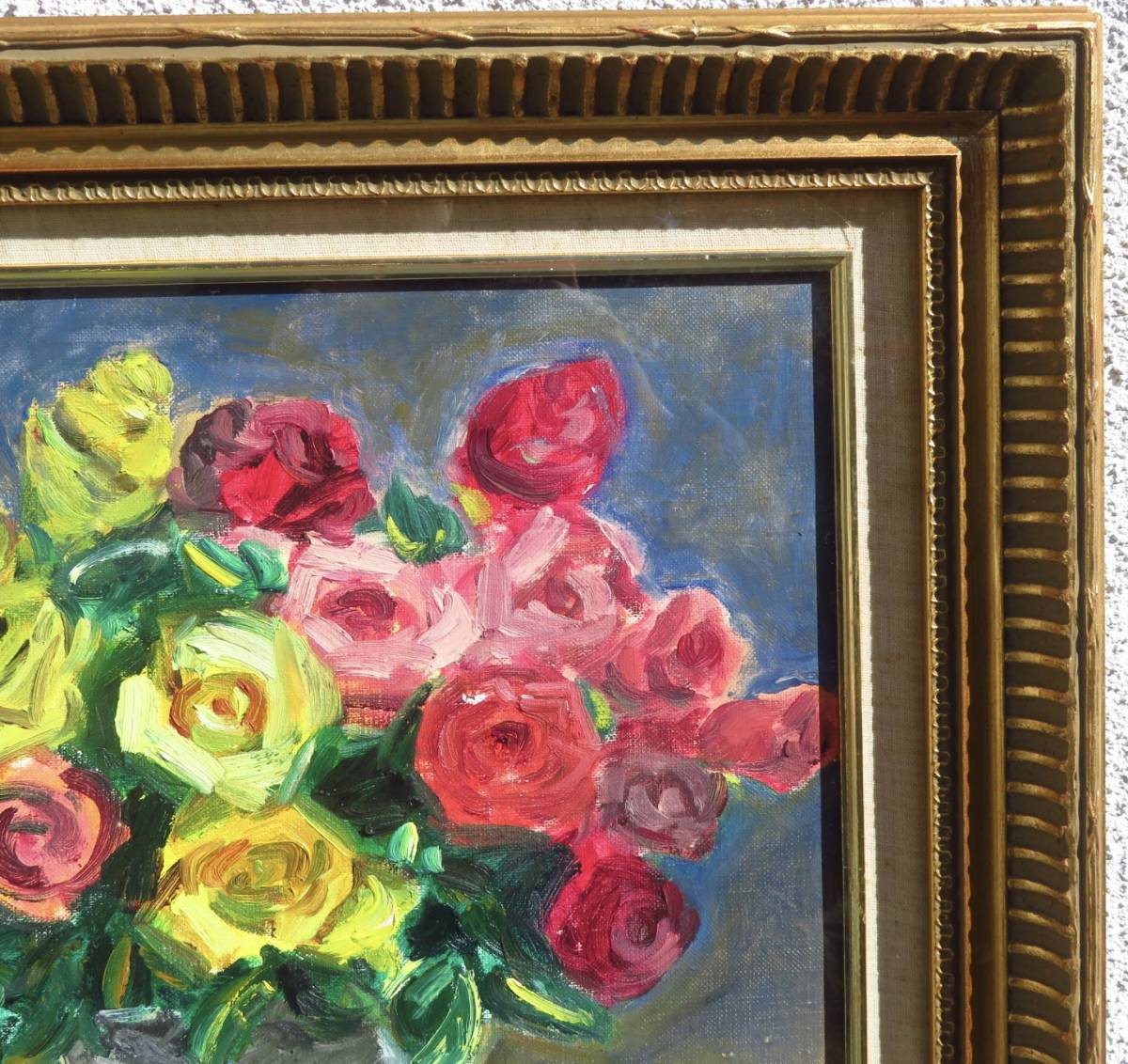 Yahoo!オークション - アート作品【薔薇 / 作者不明 】油絵 油彩 Yahoo!オークション - アート作品【薔薇 / 作者不明 】油絵 油彩