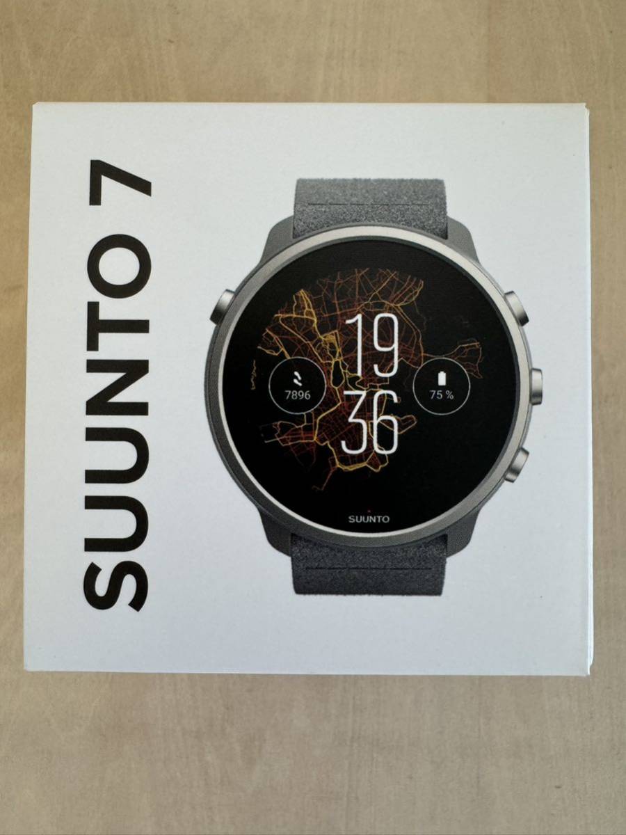 新品 SUUNTO 7 STONE GRAY TITANIUM SS050567000 正規品 スント7 チタニウム GPSマルチスポーツ スマートウォッチ_画像1