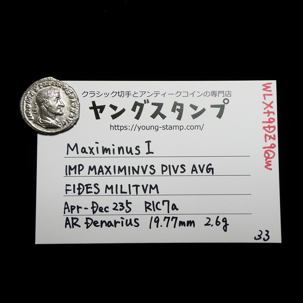 【古代ローマコイン】Maximinus Thrax（マクシミヌス・トラクス）クリーニング済 シルバーコイン 銀貨 デナリウス(WLXf9DZ9Qw)_画像9