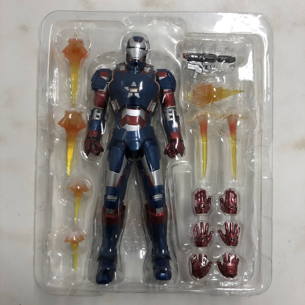 S.H.Figuarts MARVEL アイアンマン3 アイアンパトリオット 塗装済み可動フィギュア ※開封済み【中古品】_画像3