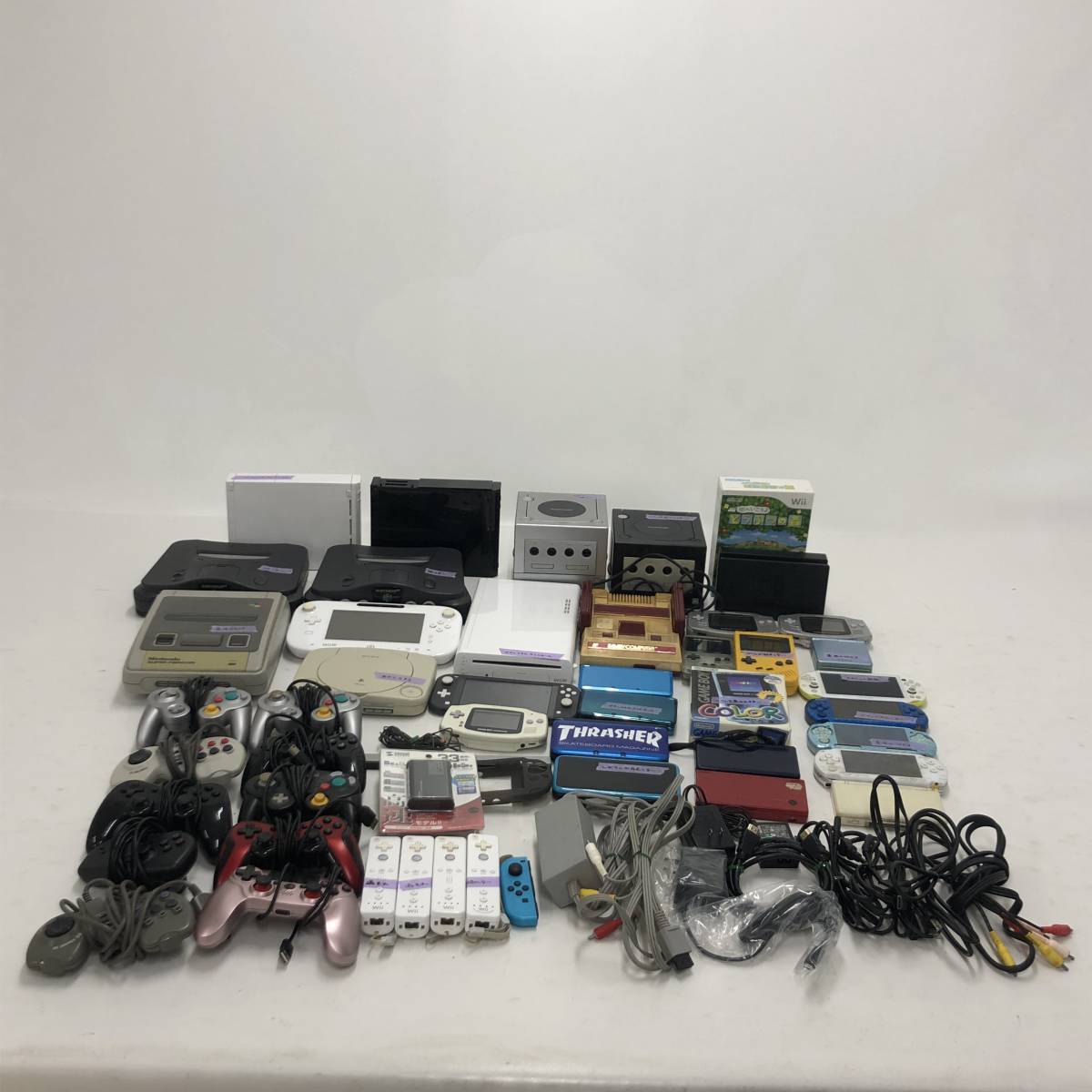 【1円～】ゲーム機 本体 周辺機器 まとめ売り 大量 DS 3DS Wii GAMEBOY 64 ゲームキューブ PSP コントローラー その他 【ジャンク品】_画像1