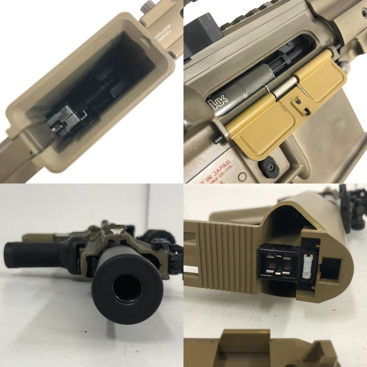 【1円～】ジャンク 電動ガン 長物 2点 (HK416D / CASV-KM) + マガジン セット 箱なし 18才以上対象 ※撃ち出し未確認【ジャンク品】_画像4