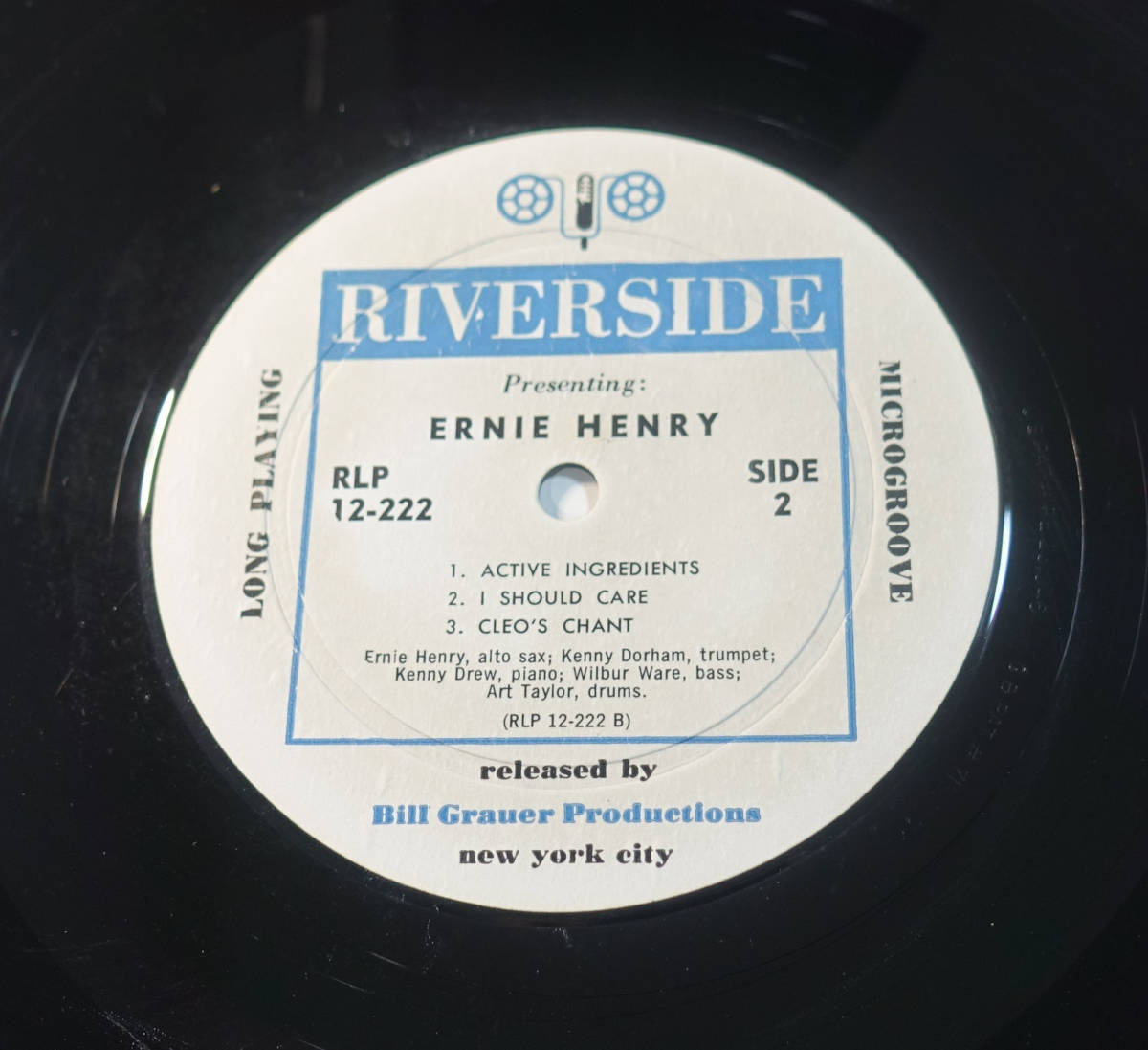 US Riverside RLP 12-222 完全オリジナル ERNIE HENRY DG/Whiteレーベル _画像5