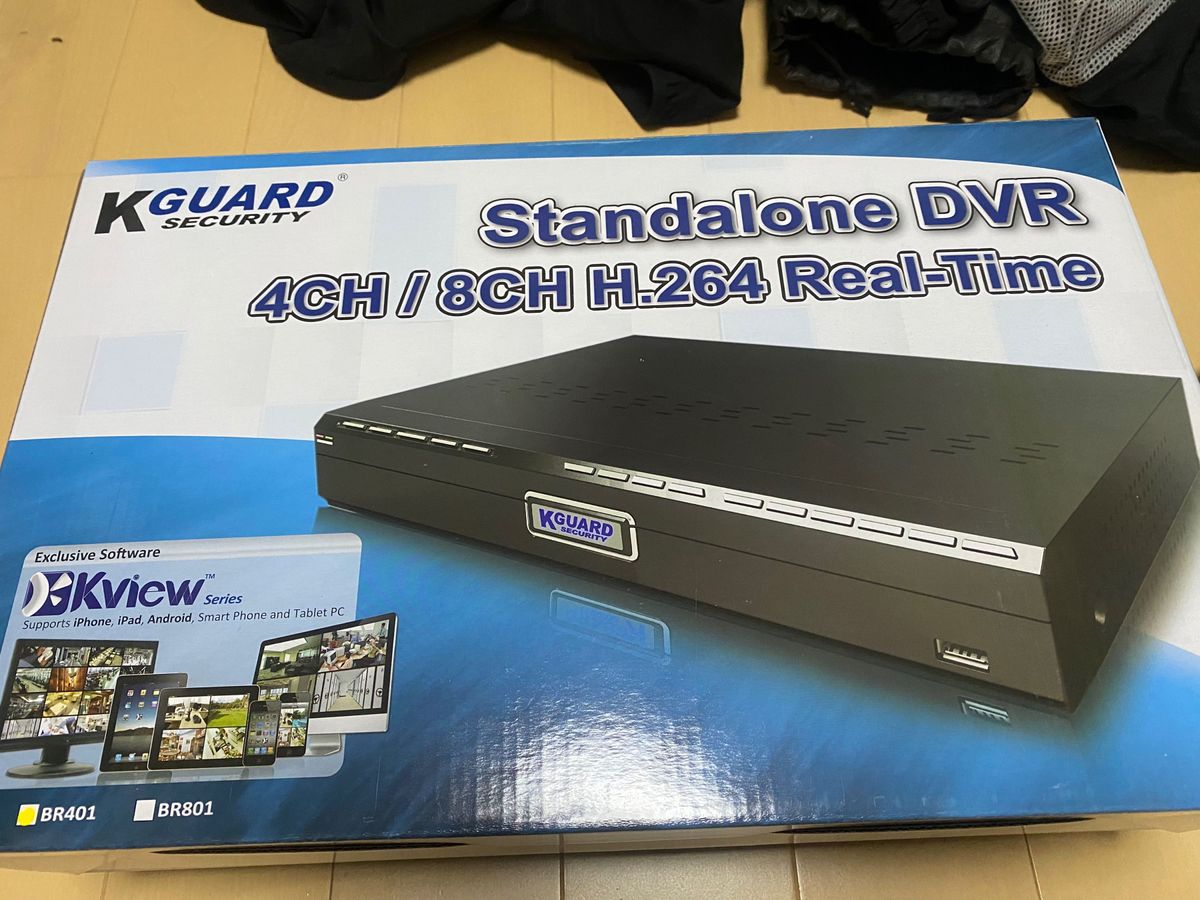 防犯カメラ レコーダー Kguard BR401 動作確認済 HDD付 4ch 防犯カメラ レコーダー Kguard BR401 動作確認済 HDD付 4ch