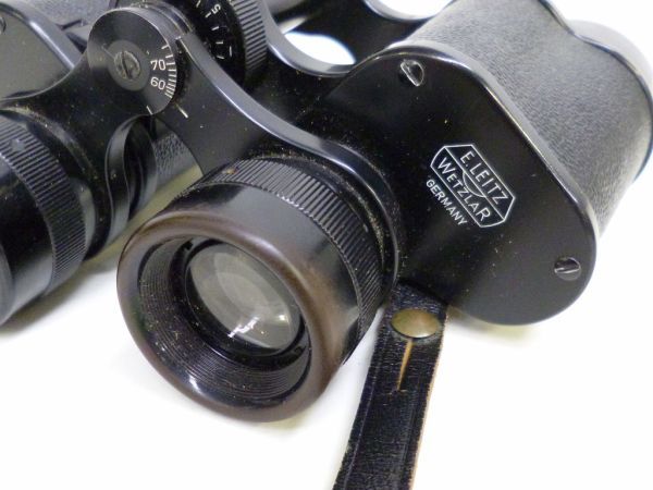 K144-S3-12638 E.LEITZ WETZLAR 8×30 BINUXIT 双眼鏡 ドイツ製 ヴィンテージ 当時物 レザーケース付き 現状品①_画像3