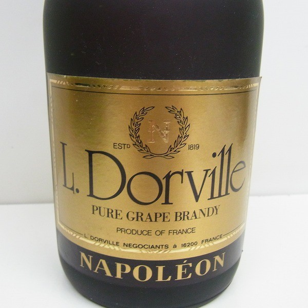 L152-N37-115 L.Dorville ドーヴィル NAPOLEON ナポレオン ブランデー 700ml 40％ 未開栓 現状品⑧_画像3