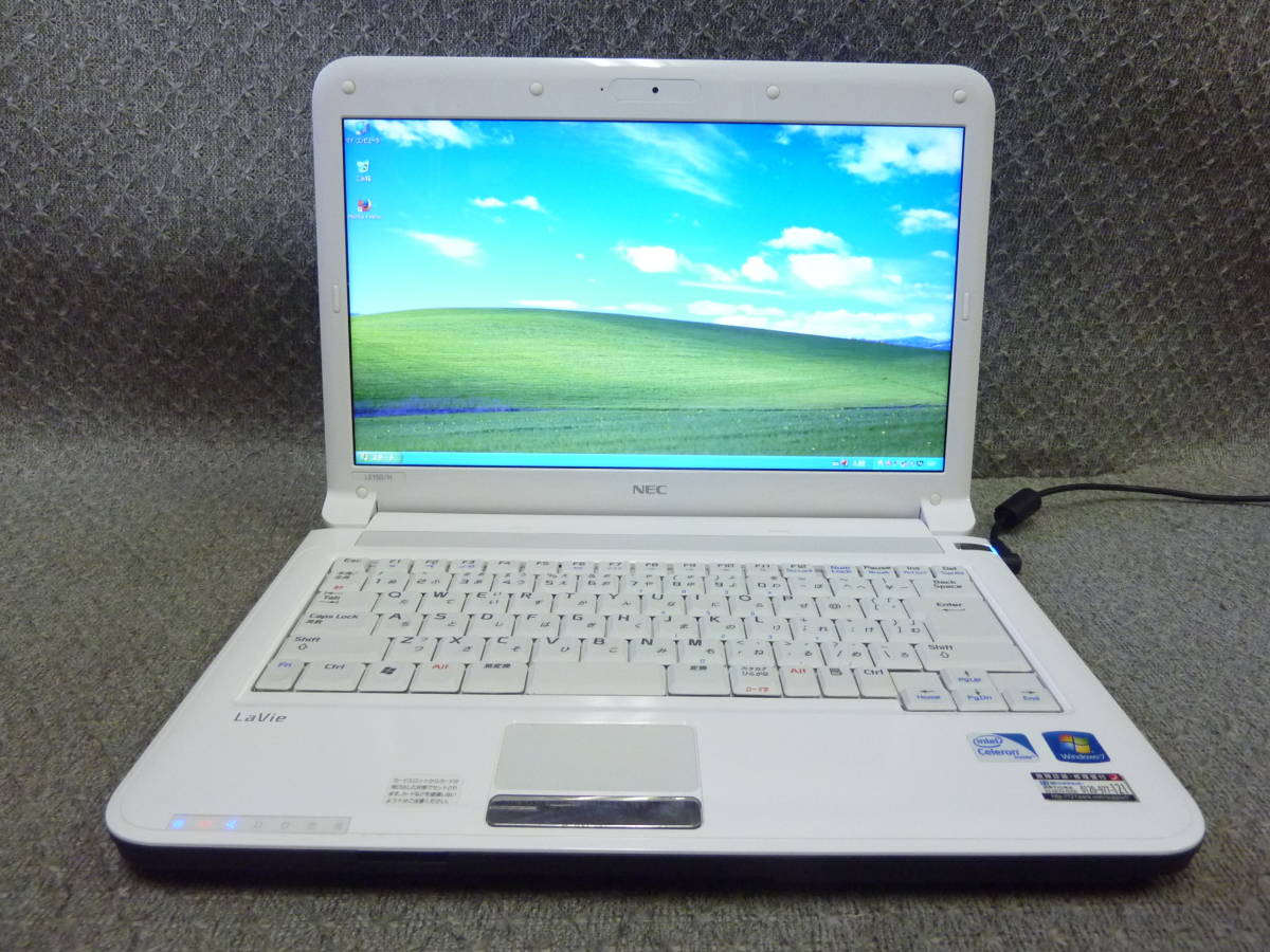 Windows XP,Vista,7 selection possible 14~ Note PC NEC LaVie LE150/H *Celeron B815/ memory 4GB/250GB/ wireless / camera / convenient soft / recovery making /2150