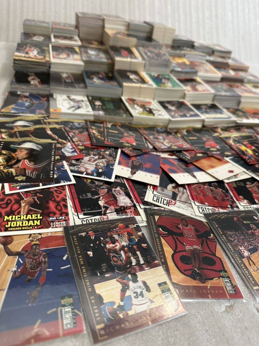 約9.5kg NBA カード トレカ 主に1990年代〜2000年代以降選手 マイケルジョーダン50枚以上 topps upper deck FLEER まとめ売りの画像2