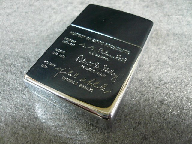 TSP-00201-03 ライター Zippo ジッポ HISTORY OF ZIPPO PRESIDENTS 2001年12月製_画像1