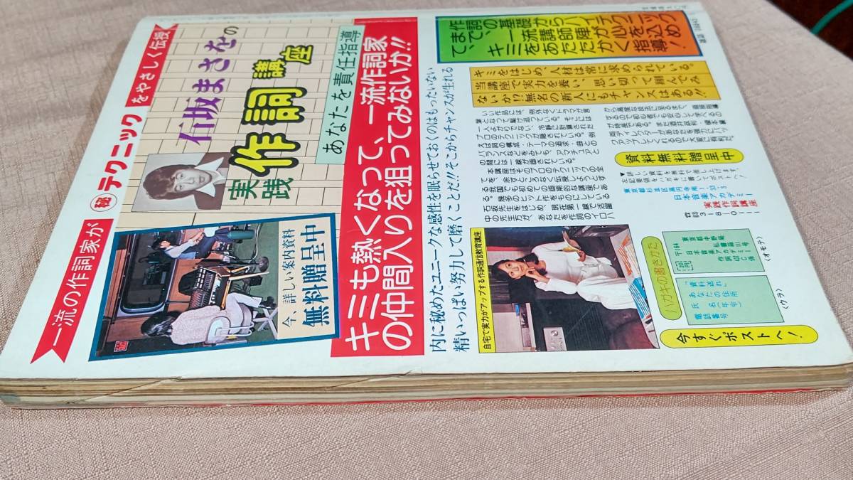 ヤングフォーク 1980年5月号 No.32 八神純子 矢沢永吉 久保田早紀 アリス 布施明 松任谷由実 長渕剛 松坂慶子 竹内まりや ツイスト _画像2