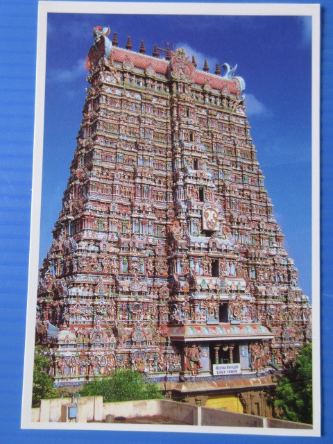未使用・海外絵葉書・南インド・マドゥラィ・ミーナ―クシ寺院・9枚_画像2