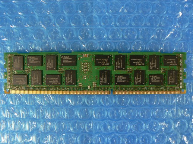 1ELP // 8GB DDR3-1333 PC3L-10600R Registered RDIMM 2Rx4 EBJ81RF4EDWA-DJ-F (49Y1415 49Y1397) // IBM System x3650 M3 取外//在庫9[11]_画像4