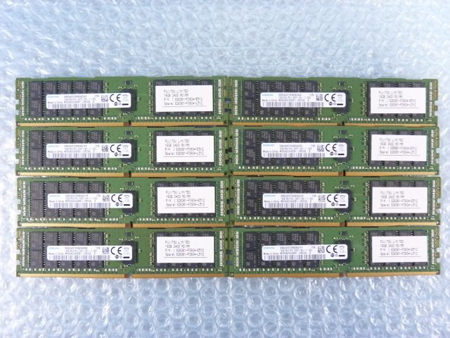 1PCE //16GB 8枚セット計128GB DDR4 19200 PC4-2400T-RA1 Registered RDIMM M393A2G40EB1-CRC0Q S26361-F3934-L512//Fujitsu RX2530 M2取外_画像1