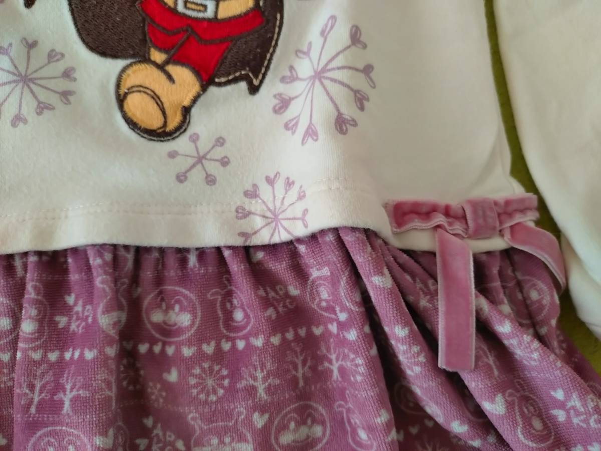 アンパンマンキッズコレクション★裾広がりの可愛いトレーナ★サイズ110センチ_前裾の柄