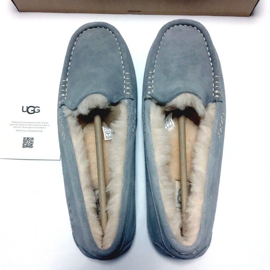 新品 UGG アグ モカシン アンスレー スリッポン ライトグレー 1106878