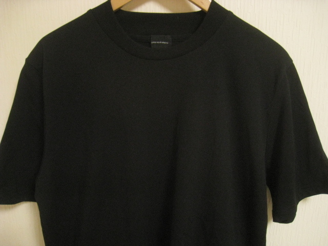 UNITED ARROWS green label relaxing ユナイテッドアローズ Tシャツ 半袖 コットン混 無地 黒 ブラック サイズL_画像2