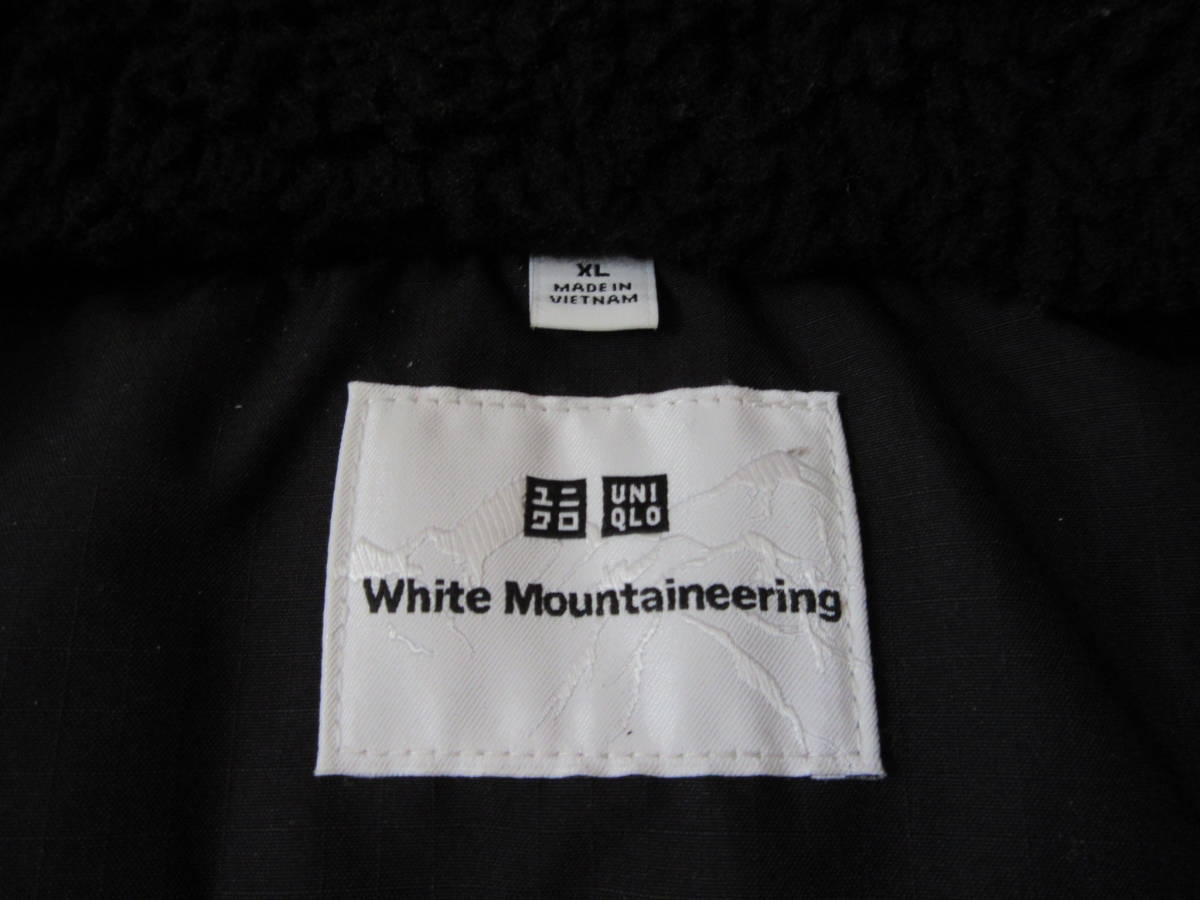 【ほぼ未使用】UNIQLO x White Mountaineering フリース　プルオーバー　XL　黒　ブラック Black　ユニクロ_画像7