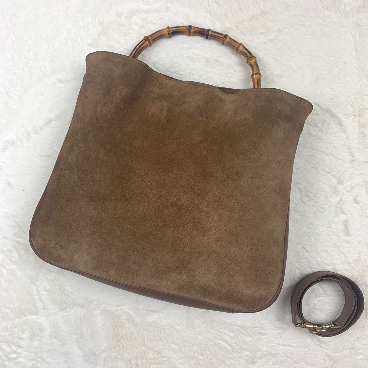 美品】グッチ GUCCI オールドグッチ バンブー 2way ハンドバッグ