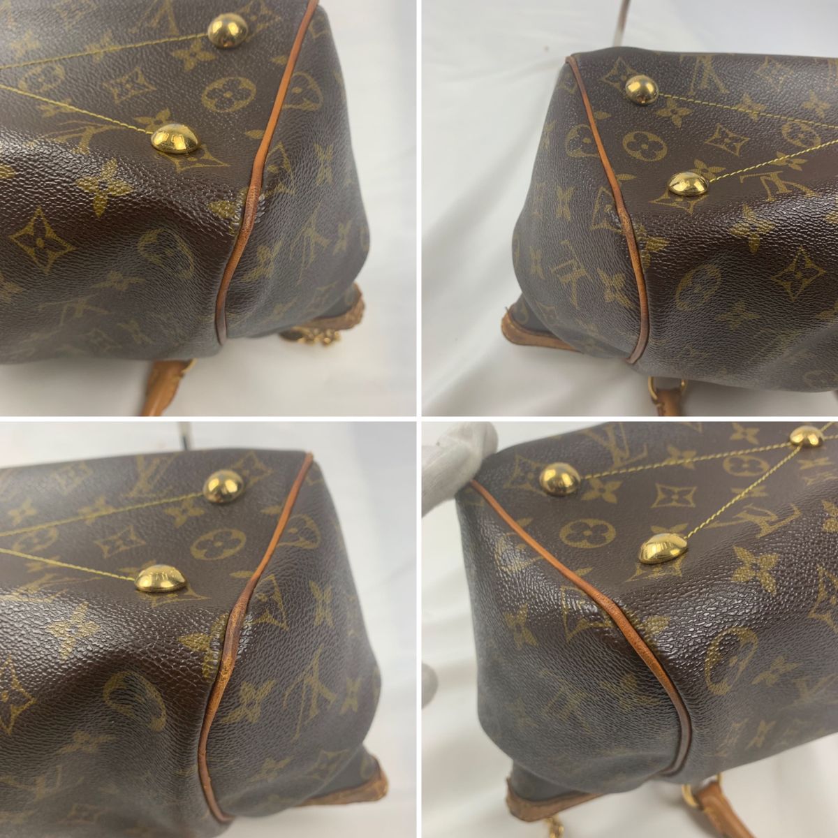 ルイヴィトン　LOUIS VUITTON  モノグラム　ティヴォリPM  ハンドバッグ　ブラウン