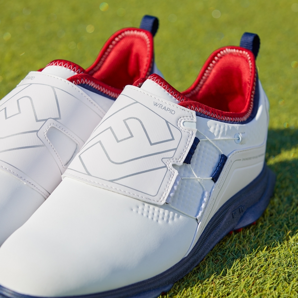 〓★新品フットジョイFootJoy スゴ軽＆超フィット スーパーライトXP ホワイト×レッド/25.5 定価17600円〓