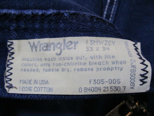 USA製 Wrangler ラングラー 13MWZCV デニムパンツ 紺 W33_画像6