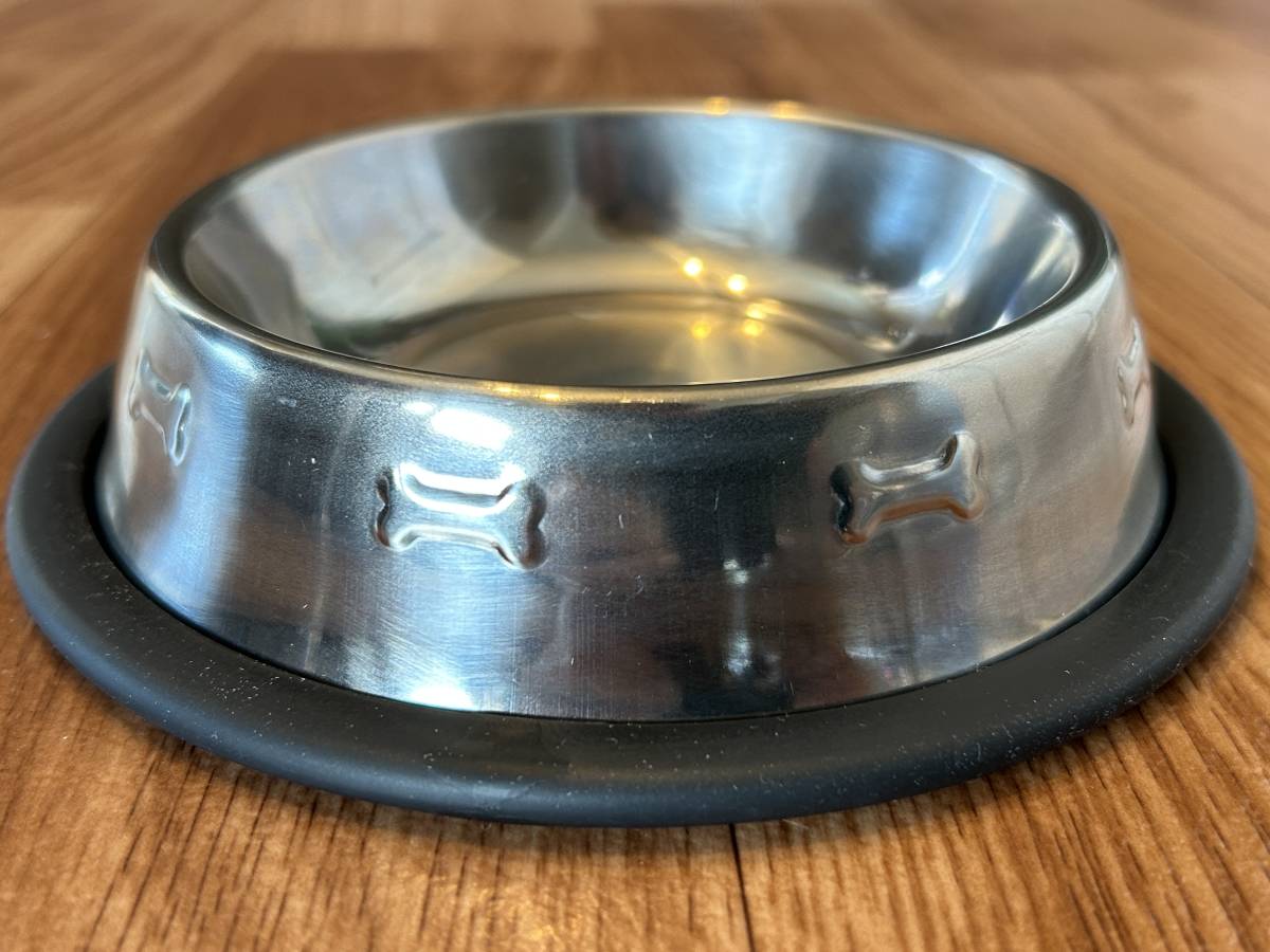  dog for tableware * hood bowl * made of stainless steel * slip prevention attaching 