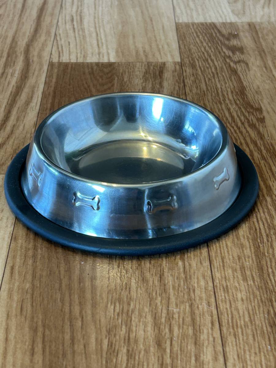  dog for tableware * hood bowl * made of stainless steel * slip prevention attaching 