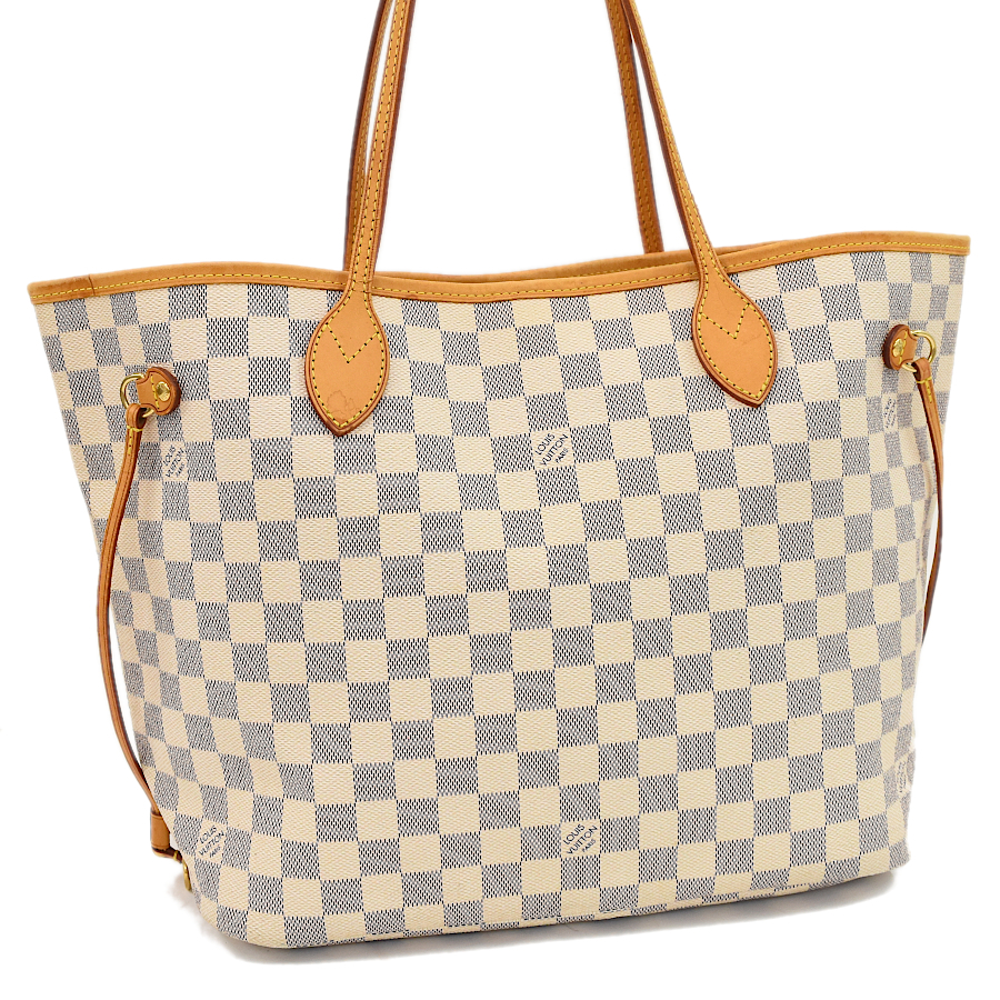 ルイヴィトン ネヴァーフルMM トートバッグ N51107 ダミエアズール アイボリー LOUIS VUITTON Neverfull MM 1点限定_画像1