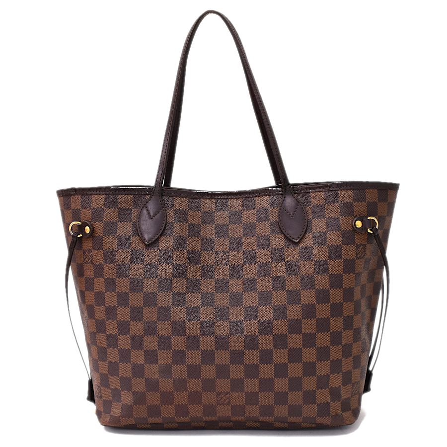 ルイヴィトン ネヴァーフルMM ショルダー トートバッグ N51105 ダミエ エベヌ ブラウン LOUIS VUITTON Neverfull MM_画像3