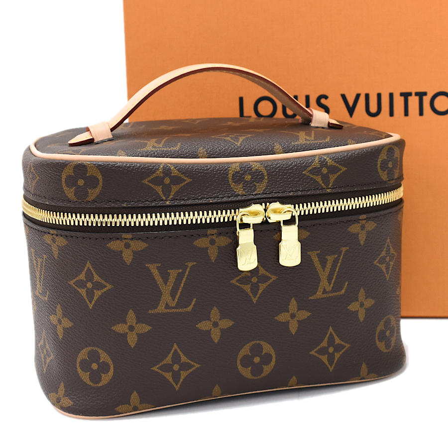 未使用品 ルイヴィトン ニース・ミニ バニティ ハンドバッグ M44495 モノグラム ブラウン LOUIS VUITTON Nice Mini