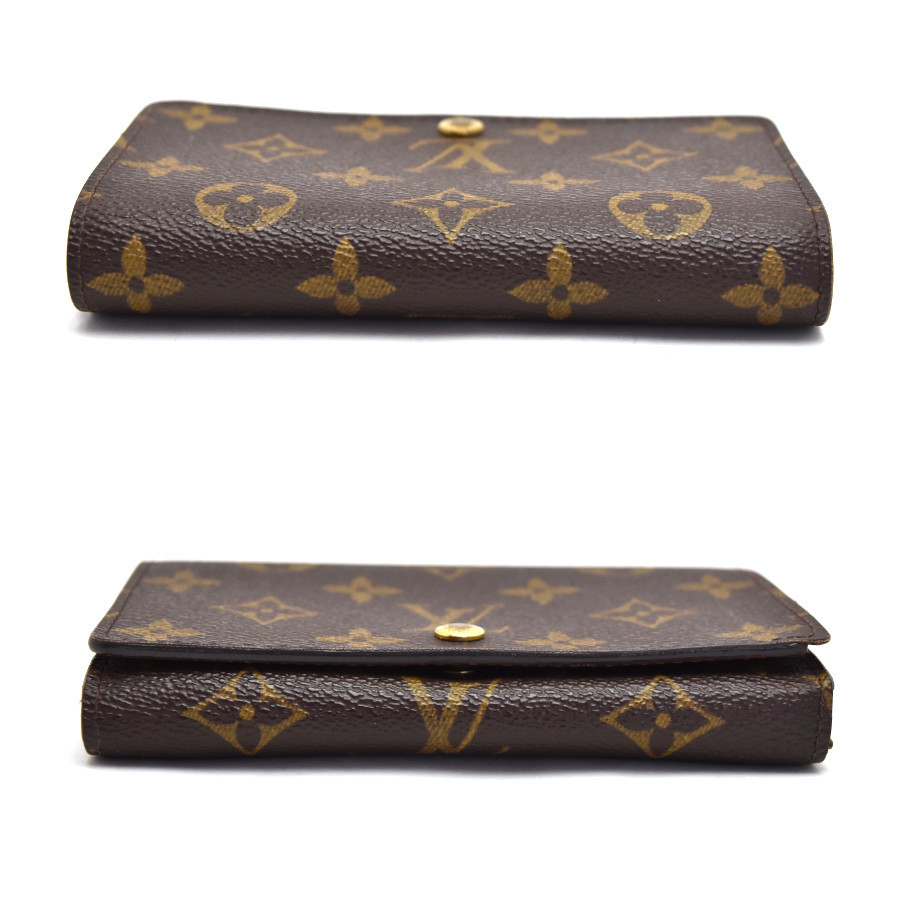 ルイヴィトン L字ファスナー折財布 モノグラム M61730 キャンバス×レザー レディース ブラウン LOUIS VUITTON_画像4