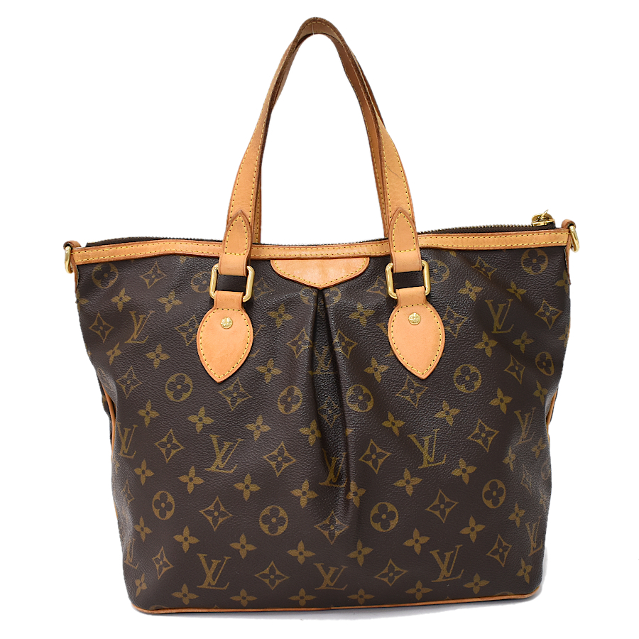 ルイヴィトン パレルモPM 2way ハンドバッグ ショルダー M40145 モノグラム ブラウン LOUIS VUITTON Palermo PM_画像3