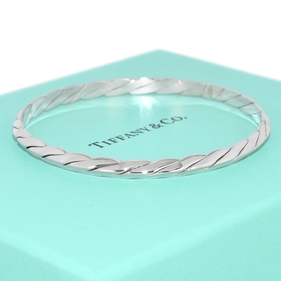 ティファニー ナイフエッジ ツイスト バングル ブレスレット スターリングシルバー 925 アクセサリー TIFFANY&CO.
