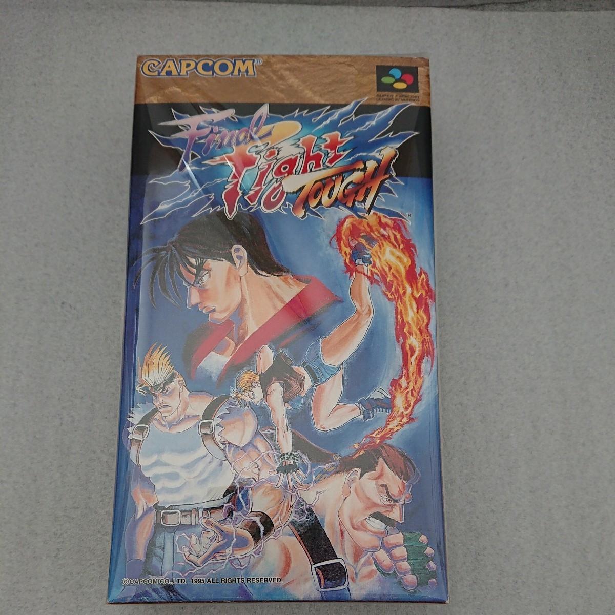 美品 新品 玩具店在庫　スーパーファミコン　ファイナルファイトタフ　CAPCOM SFC ソフト レア 珍品 希少 任天堂 ゲームソフト_画像1