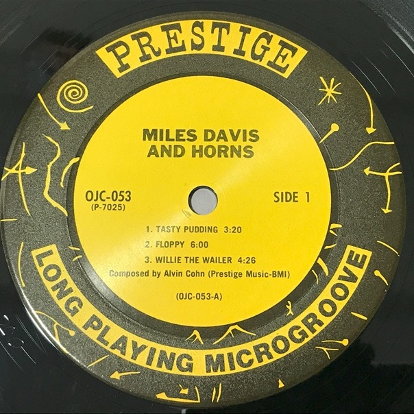 [USA OJC-053] マイルス・デヴィス/MILES DAVIS AND HORNS/S.ロリンズ,B.グリーン,A.コーン,Z.シムス,J.ルイス,,,_画像4