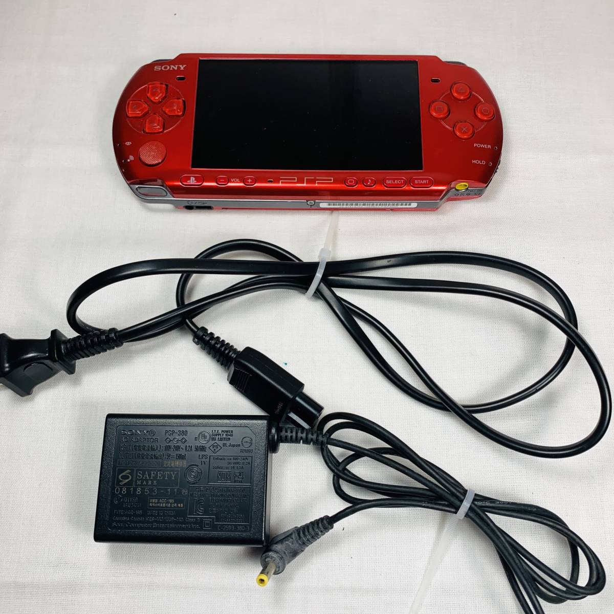 SONY ソニー PSP-3000 ラディアントレッド 本体 ジャンク品 1円スタート_画像1