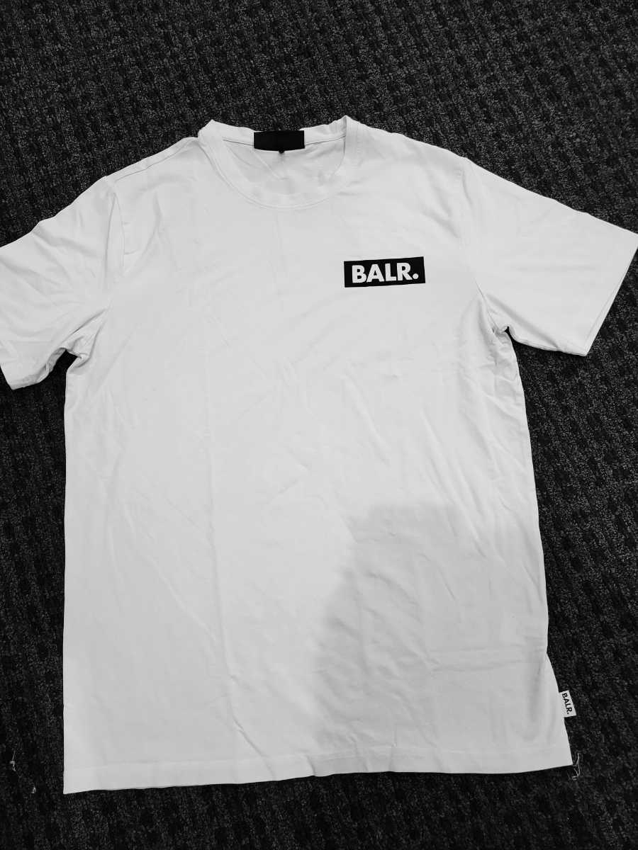 ボーラー BALR. 　クルーネックTシャツ メンズ olaf-straight-felt-badge-logo-tshirt-brightwhite　ティシャツ_画像2