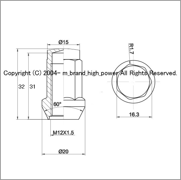 値下 お得な24個セット 絶対防御◆ヘプタゴンロックナット M12xP1.5 ハイエース プラド トヨタ ブラック/黒 2_画像3