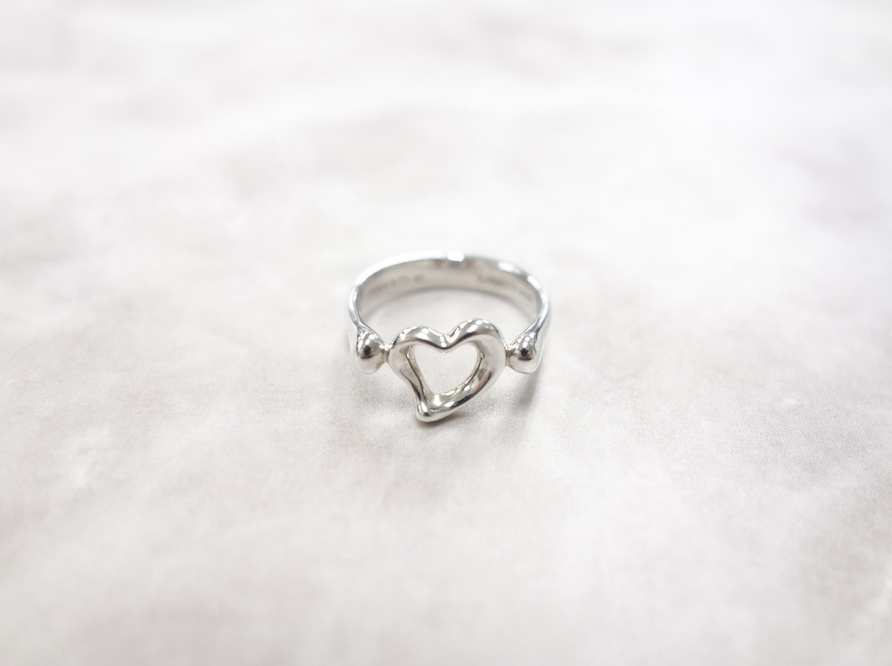 Tiffany & Co ティファニー オープンハート リング　指輪 silver925 9号