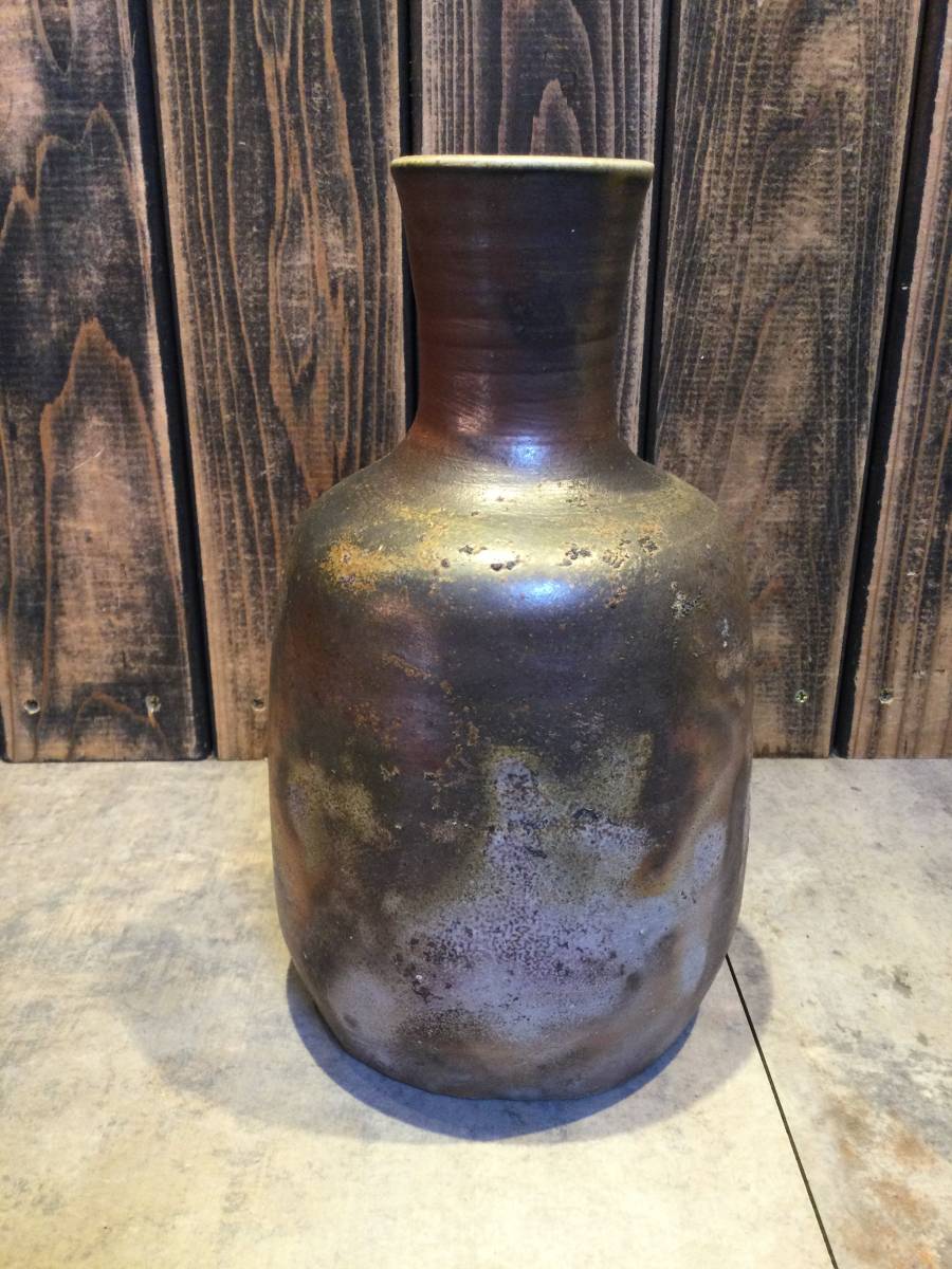 新品・未使用 備前焼 片岡聖観 花瓶 花生け 花入 花器 華道 新品・未使用 備前焼 片岡聖観 花瓶 花生け 花入 花器 華道
