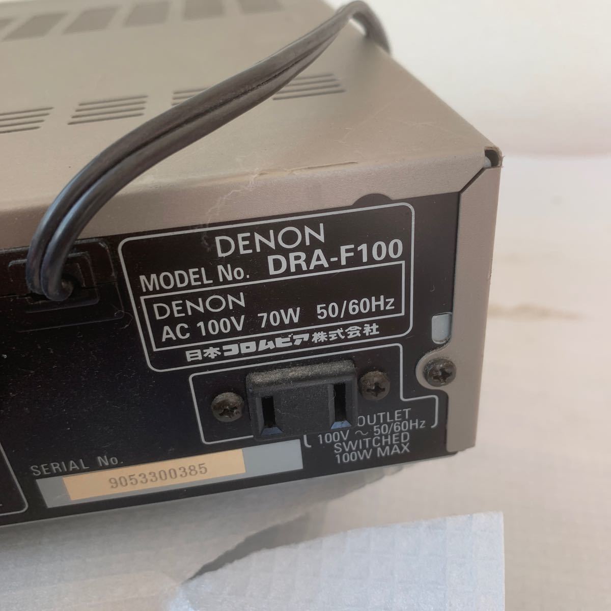  DENON デノン DRA-F100 チューナー アンプ_画像7