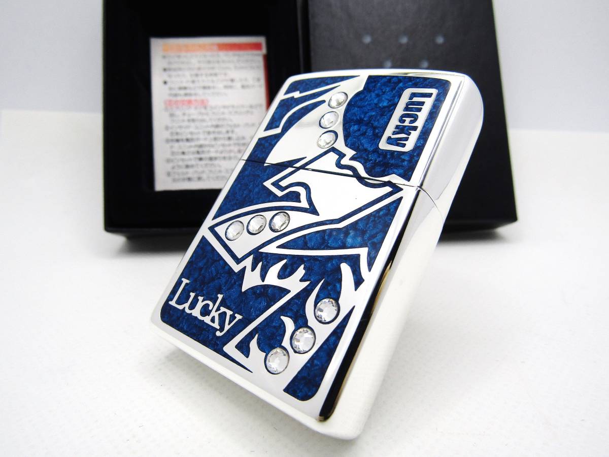 777 ラッキーセブン スワロフスキ zippo ジッポ 2007年 未使用_画像2