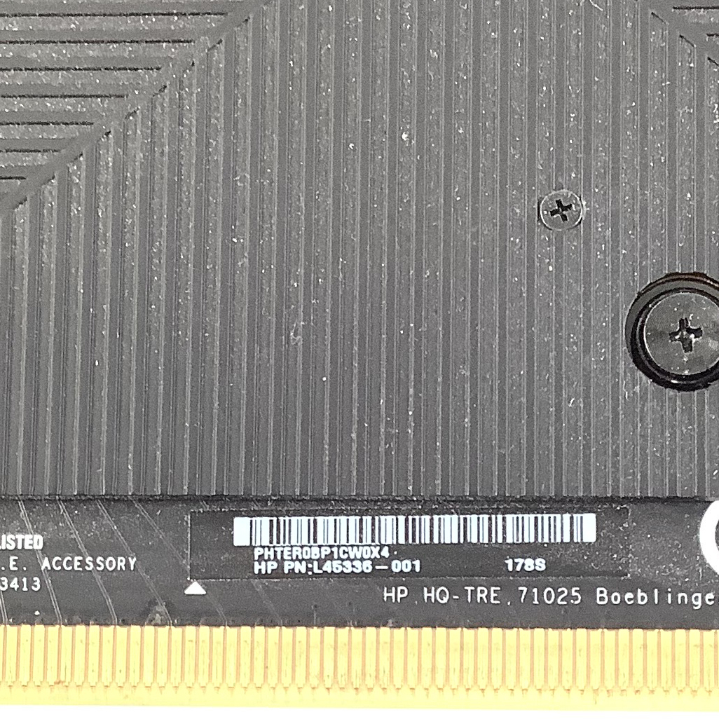 SWYH63 HP NIVIDIA GeForce RTX 2080 TURING 8GB DDR6 L45336-001 ゲーミンPCから抜き取ったグラフィックボード_画像4