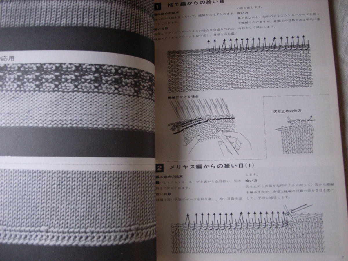 【編物技術シリーズ】⑩美しい拾い目　ヴォーグ編物研究会　機械編み　かぎ針編み　アフガン_画像3