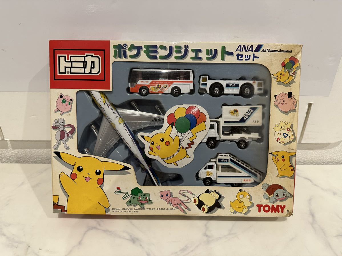 【中古】トミカ ポケモンジェット ANAセット TOMY トミー タラップカー/ハイデッカー型バス 等 5台入り 【札TB02】_画像1