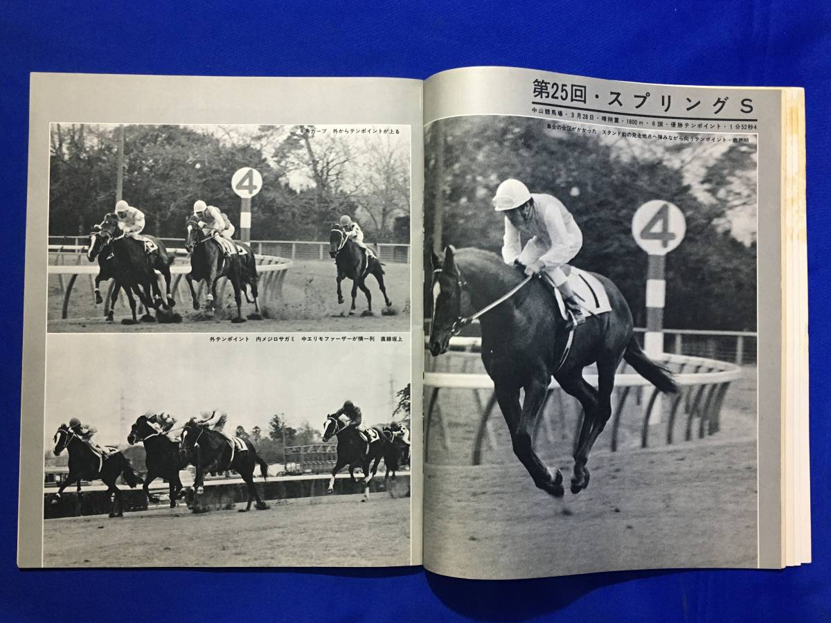 CL79m●優駿 1976年5月 日本中央競馬会 プリンスロイヤル/第13回弥生賞/第25回スプリングS/1975年欧米の主要レース/昭和51年_画像6